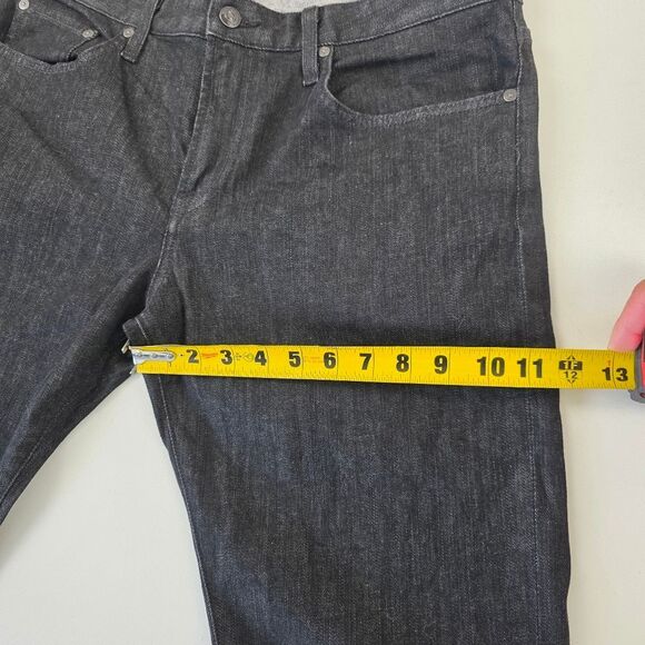 Vince Black Stone Wash Denim Jeans Mens Size 34 Straight Leg - Picture 12 of 14